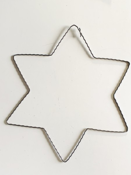 Hvězda kovový základ 25cm NOVINKA