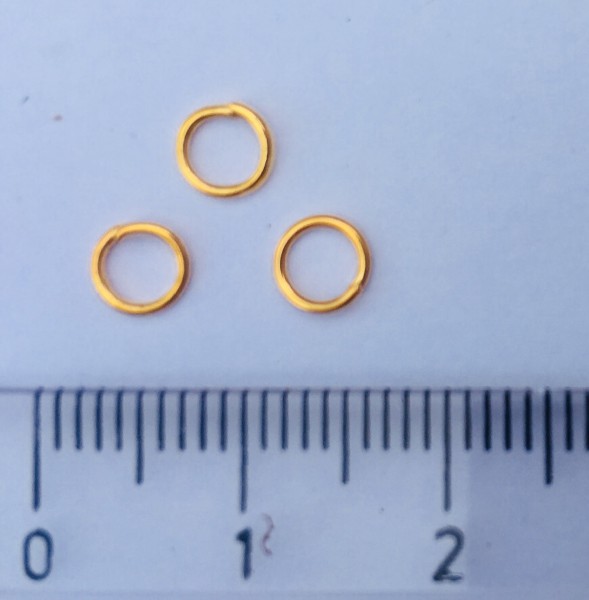 Spojovací kroužek zlatý 5mm