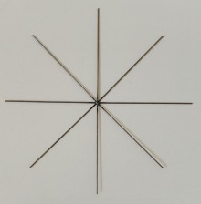Drátěná vločka 12cm