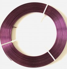 Hliníkový pásek 5mm x 1mm - 10m AUBERGINE