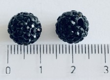 Shamballa kuličky černá 10mm