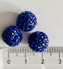 Shamballa kuličky modrá 12mm
