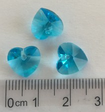 Srdíčko modré sklo