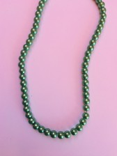 Voskové perly 6mm zelená sv.