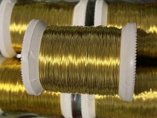 Zlatá tm. 0,3mm - 100g (150m) POSTŘÍBŘENÝ