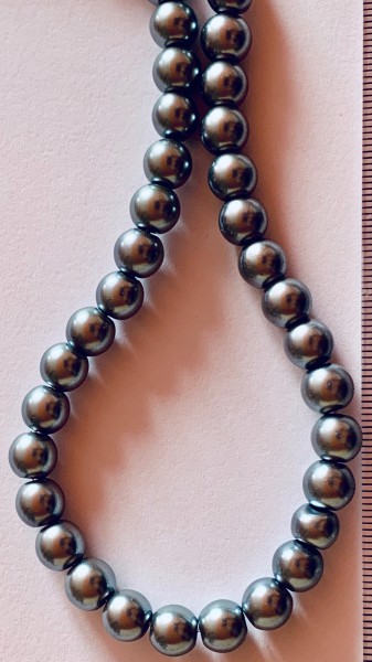 Voskové perly 8mm stříbrná
