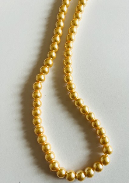 Voskové perly 8mm zlatá