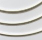 Kovový dekorační kruh bílý 20cm
